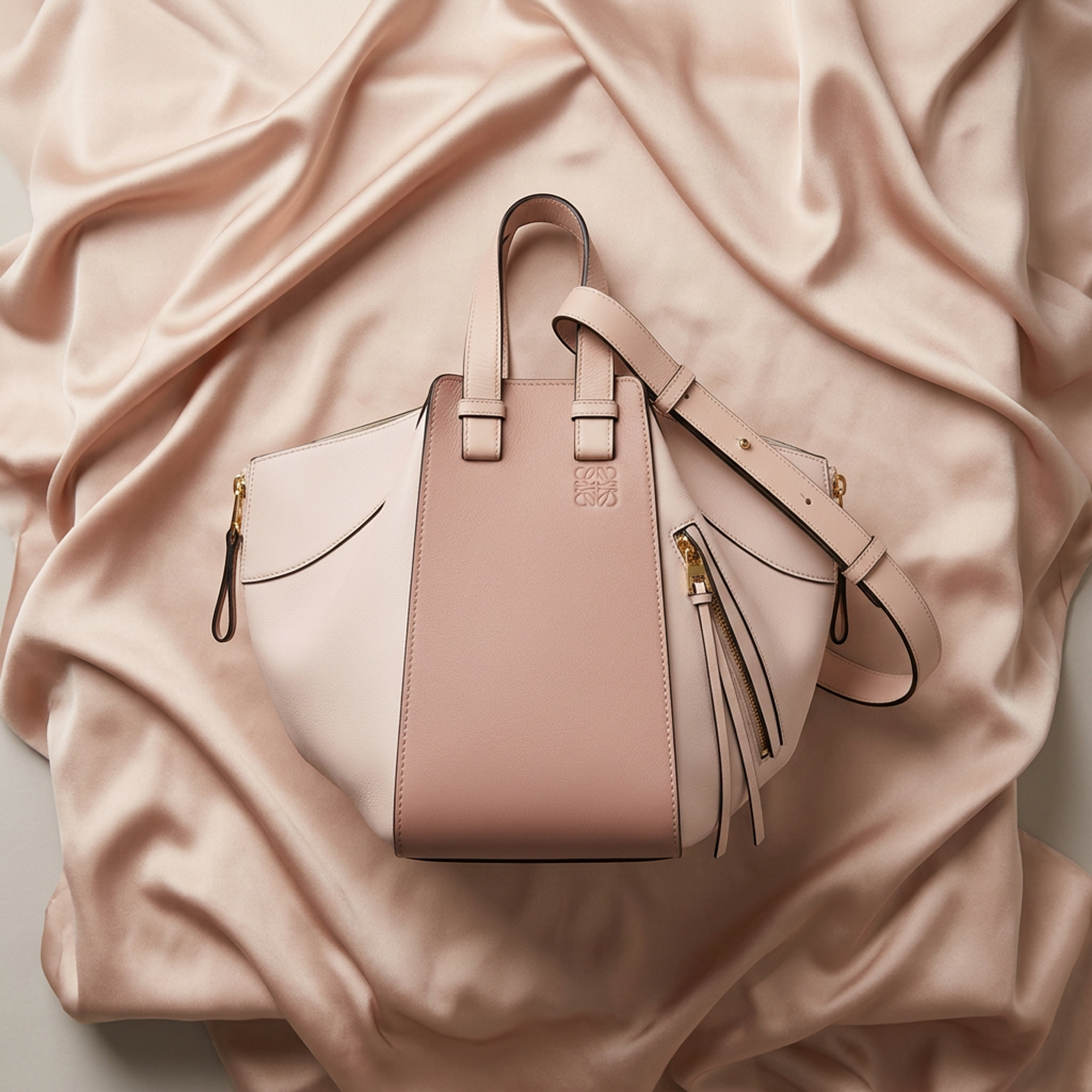Loewe Hammock Small · Blush Leather