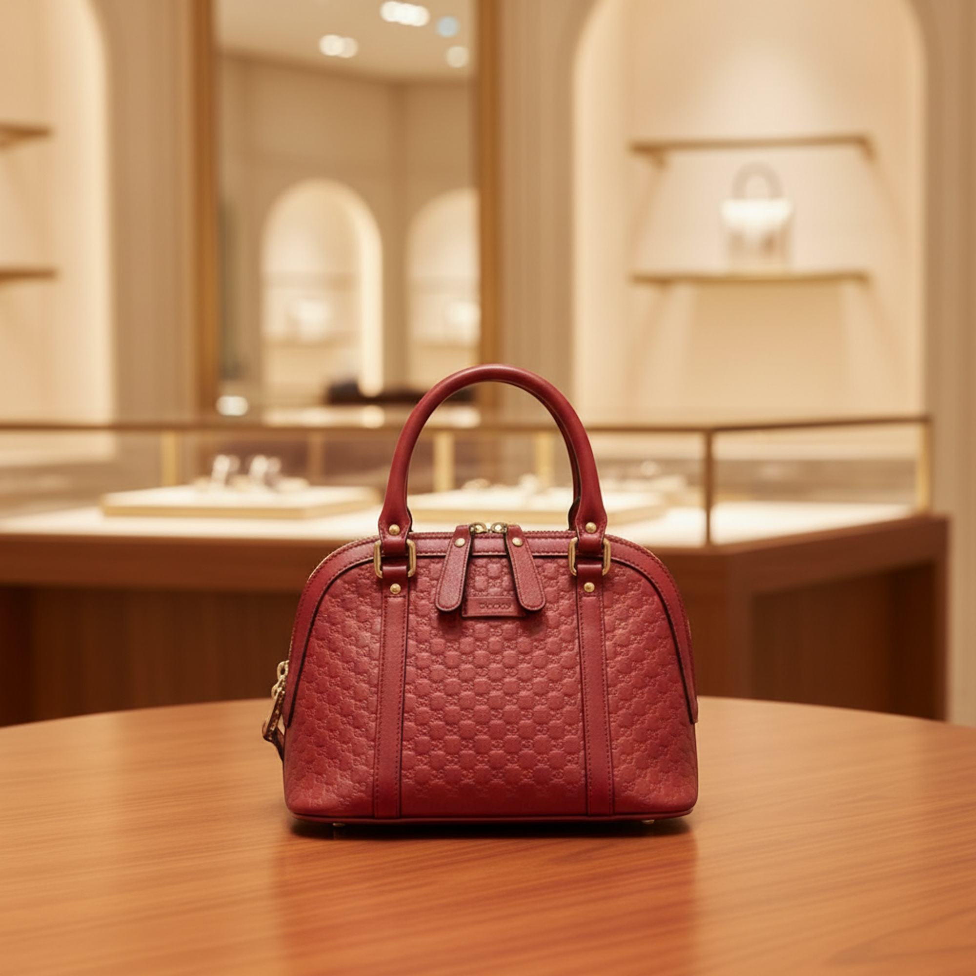 Gucci MicroGuccissima · Leather Handbag