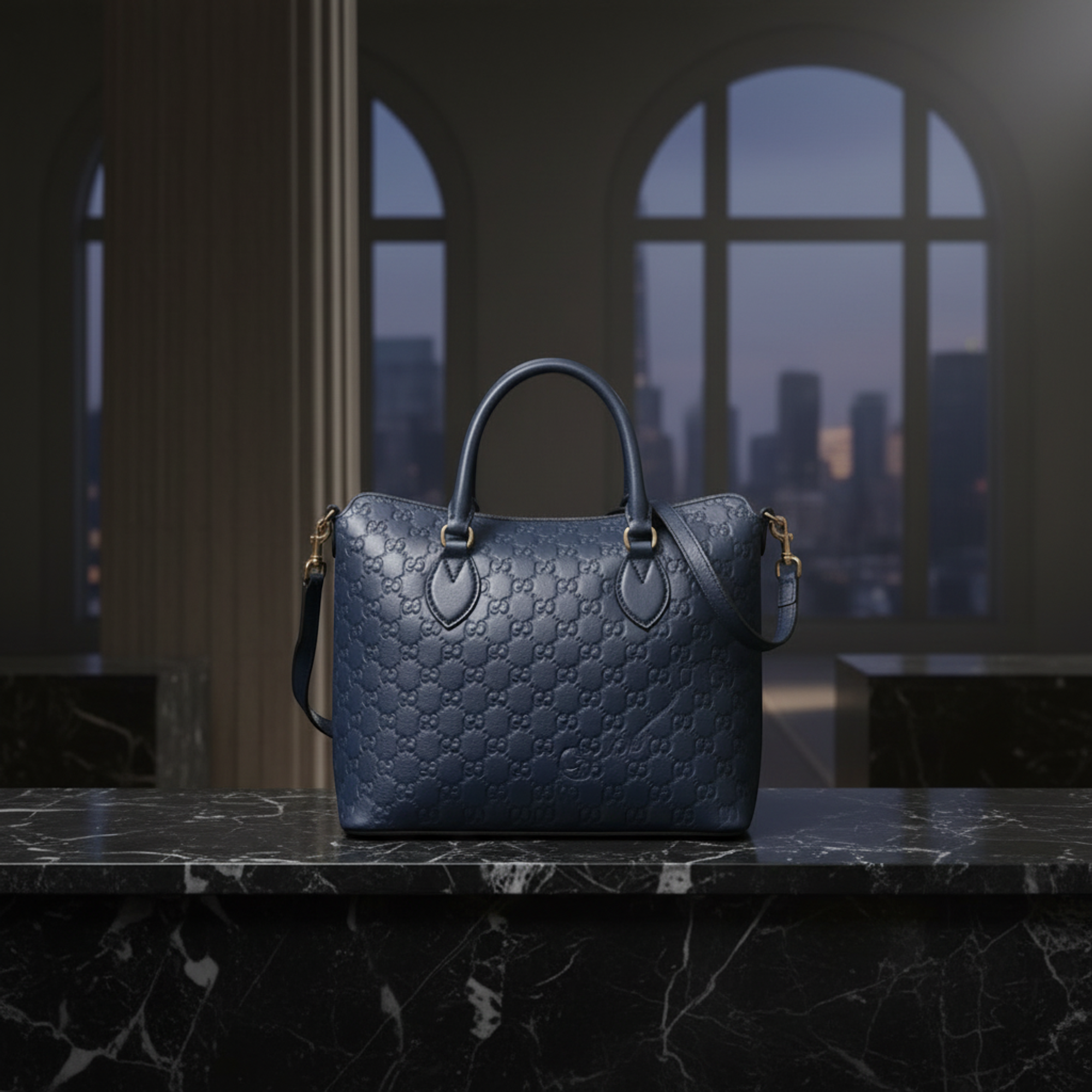 Gucci Guccissima · Calfskin · Gold Hardware