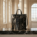 Balenciaga Laundry Cabas XS · Fringe · Leather