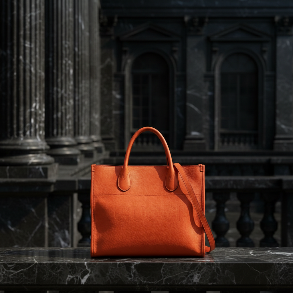 Gucci Logo Tote · Leather