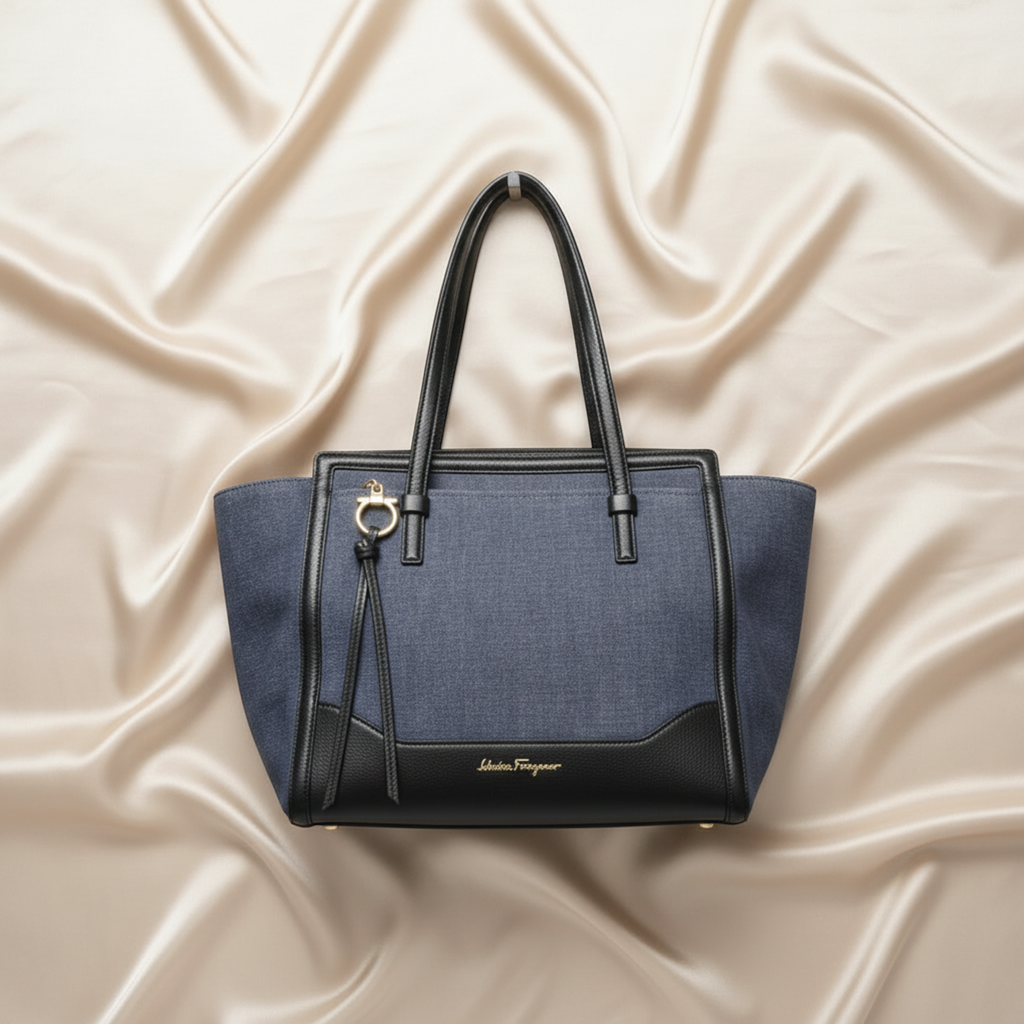 Salvatore Ferragamo Gancini · Denim Tote
