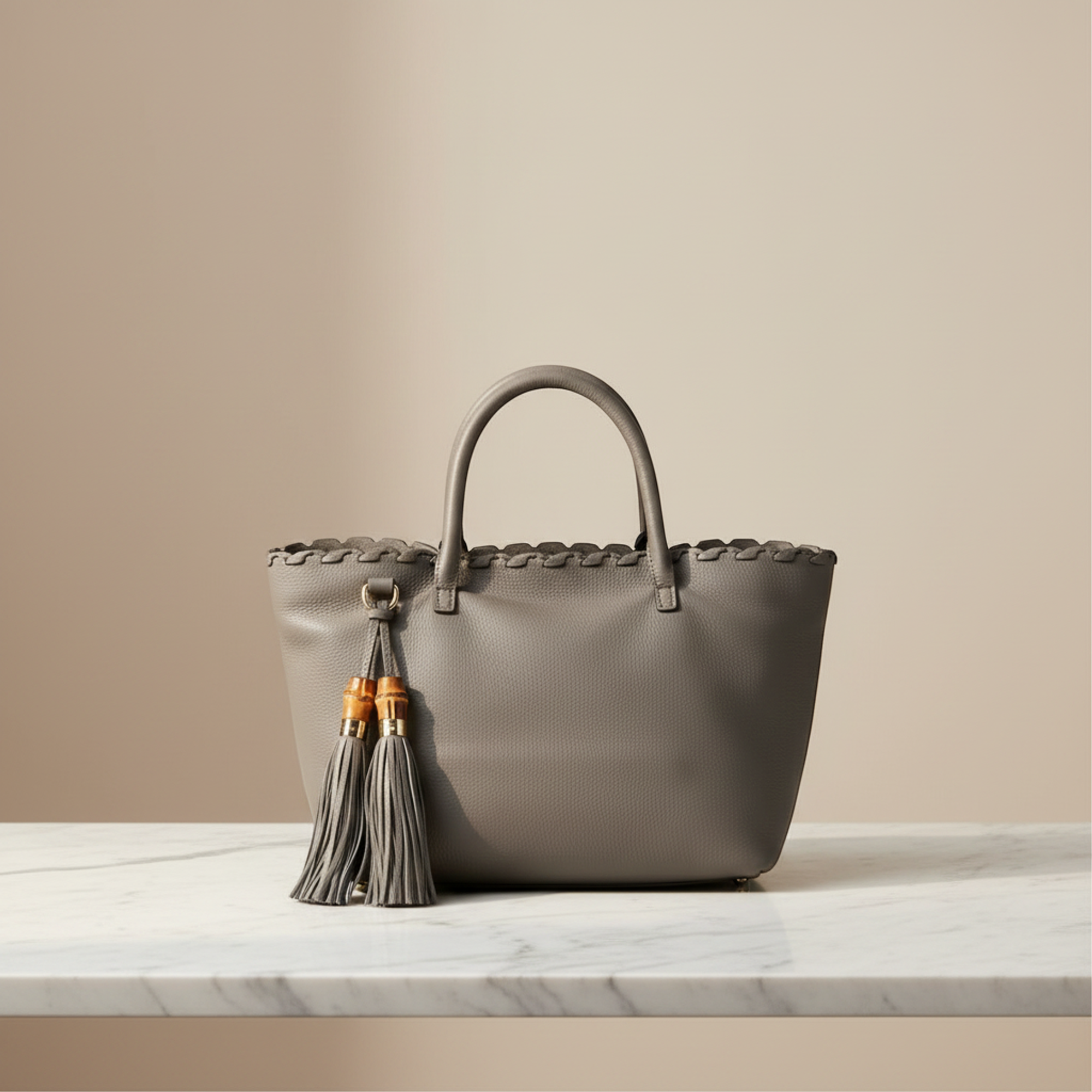 Gucci Bamboo Tassel · Leather Tote