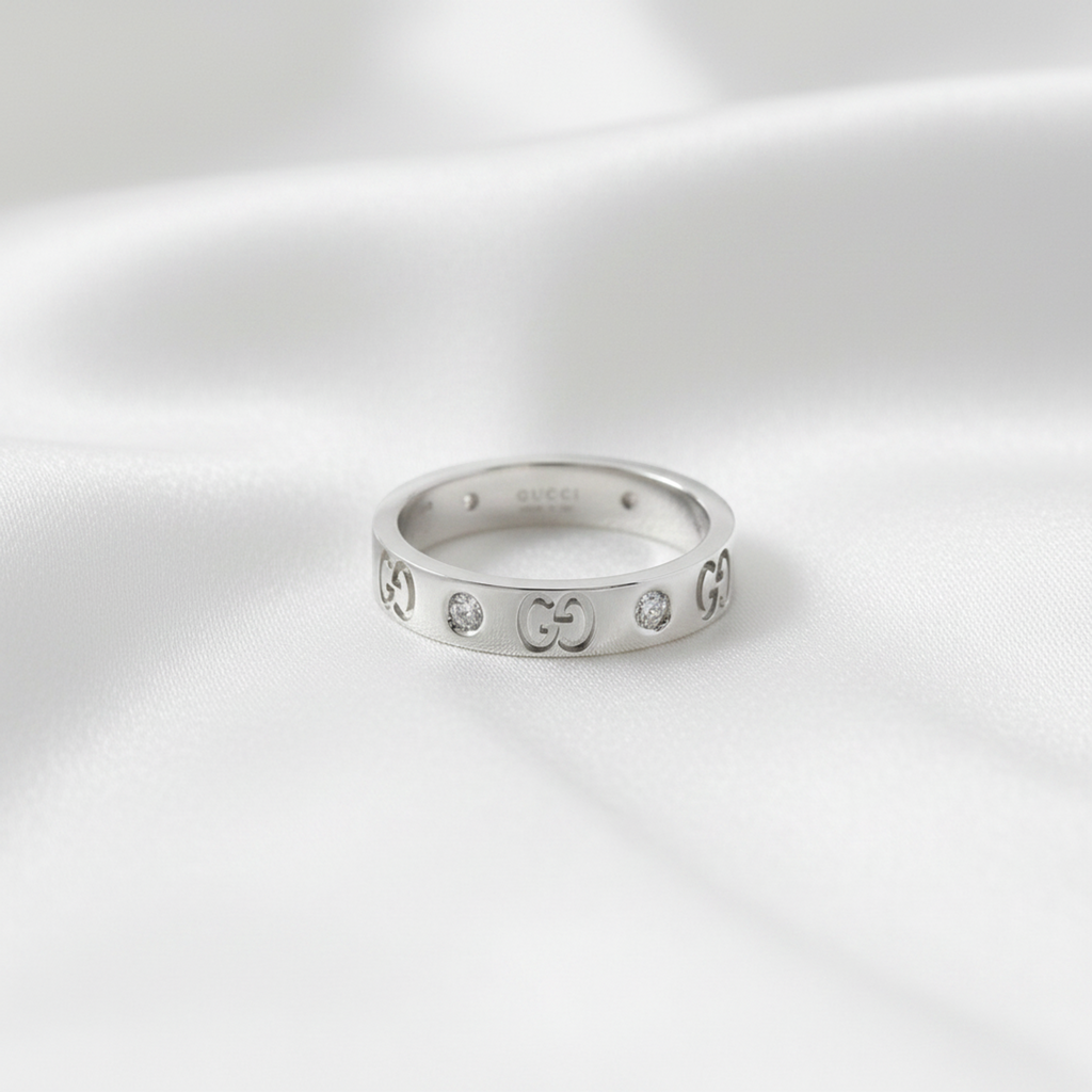 Gucci Icon · Diamond · 18K White Gold