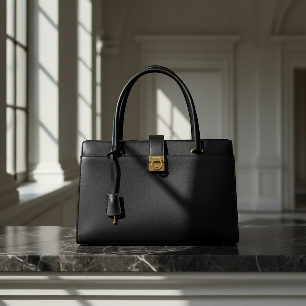 Salvatore Ferragamo Gancini · Leather Tote