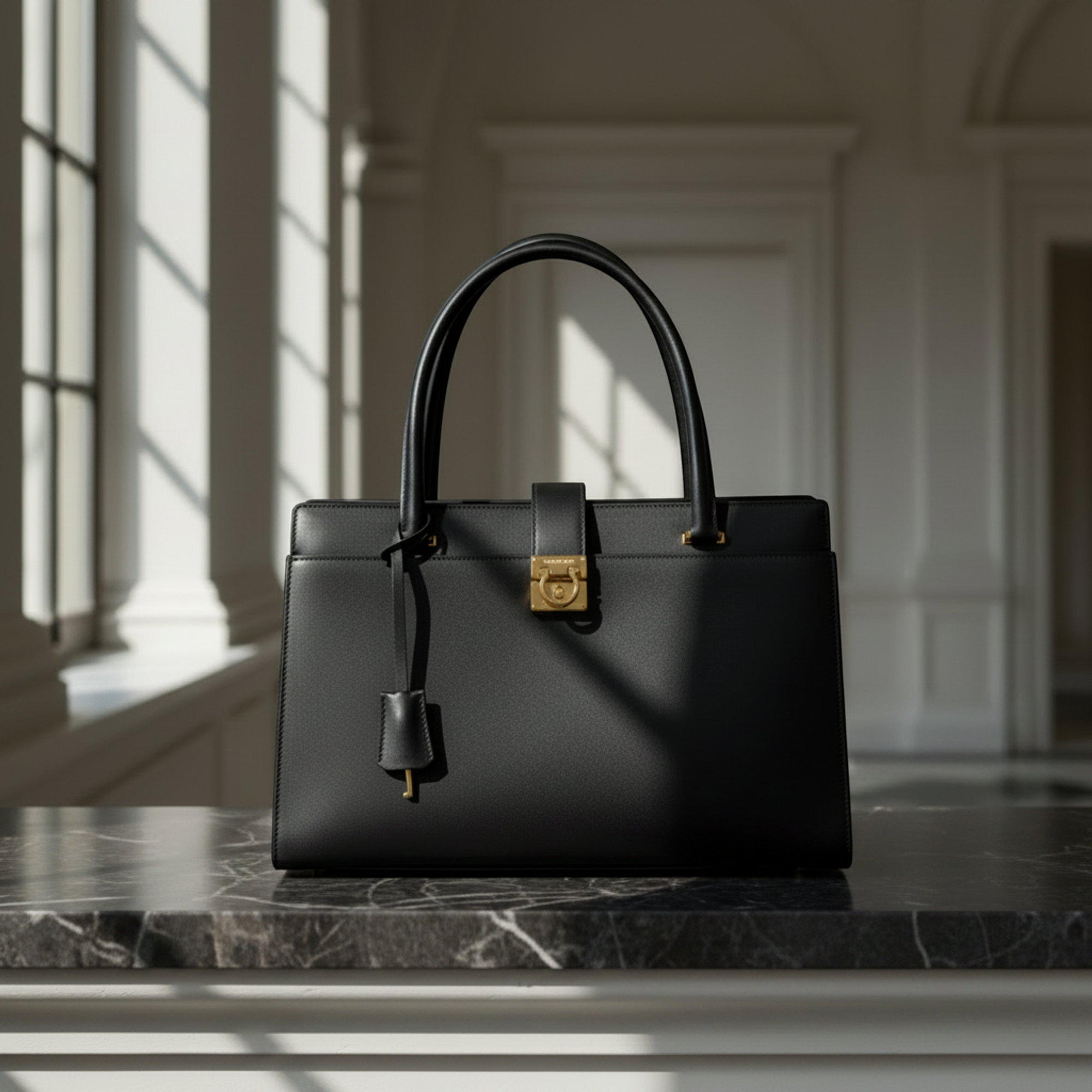 Salvatore Ferragamo Gancini · Leather Tote
