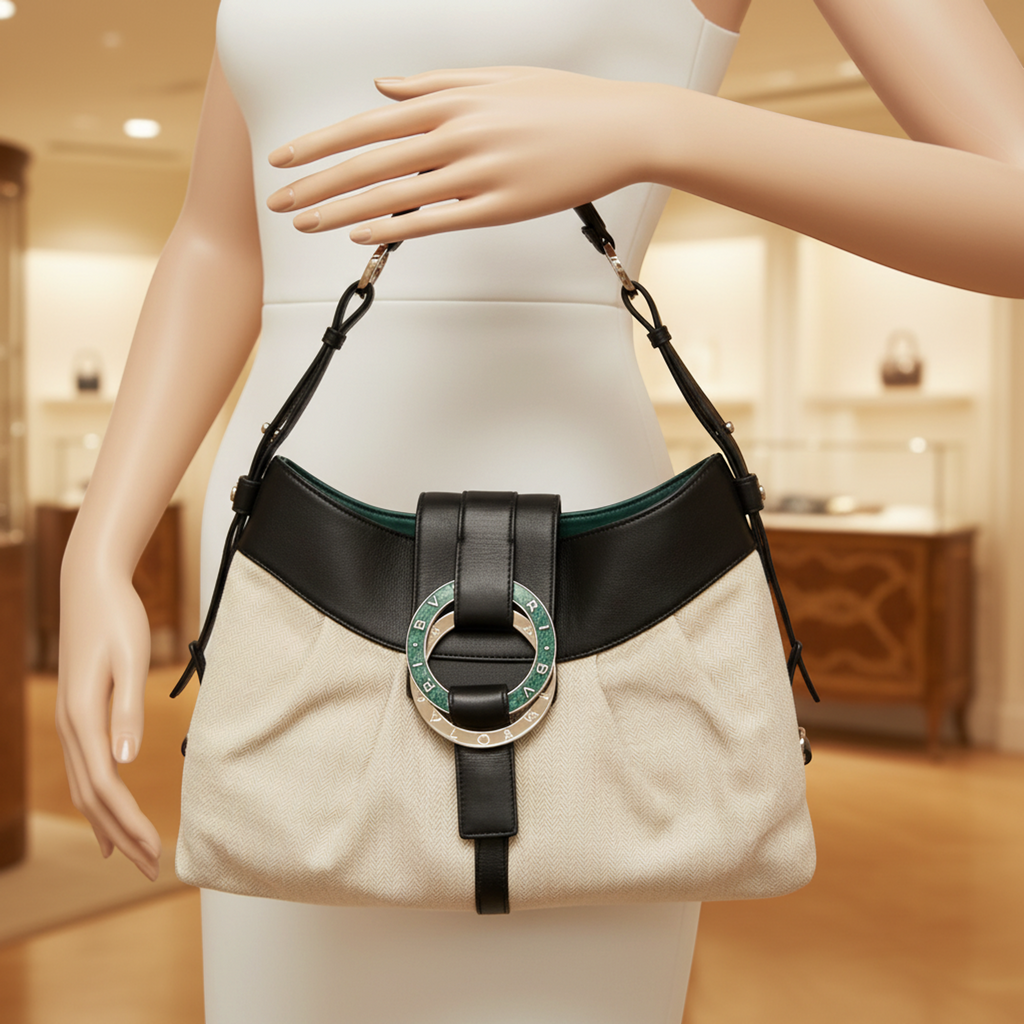 Bvlgari Chandra · Canvas & Leather