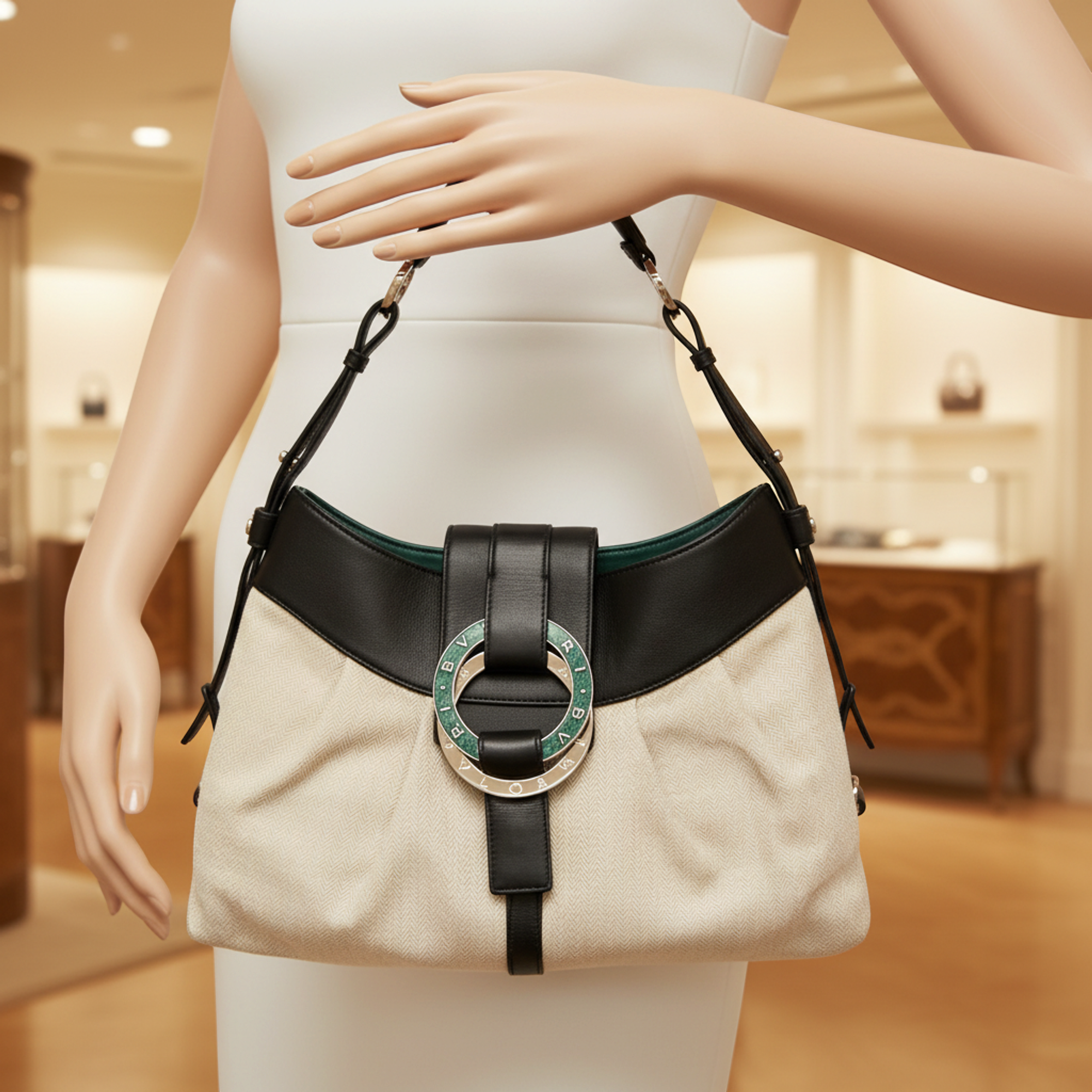Bvlgari Chandra · Canvas & Leather