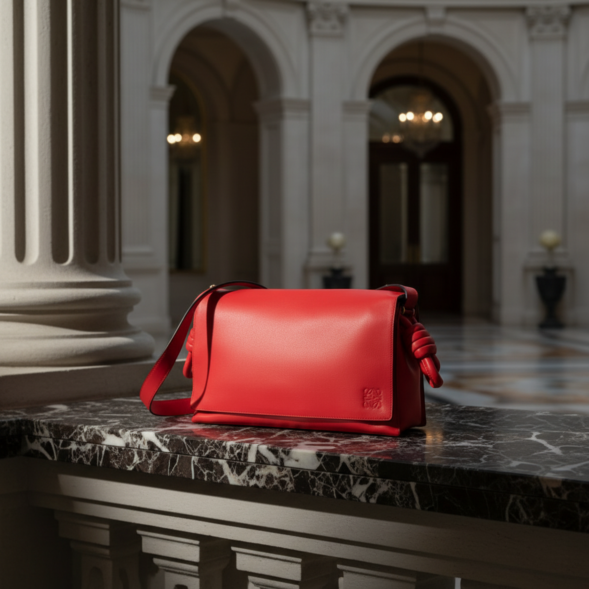 Loewe Flamenco · Leather Messenger