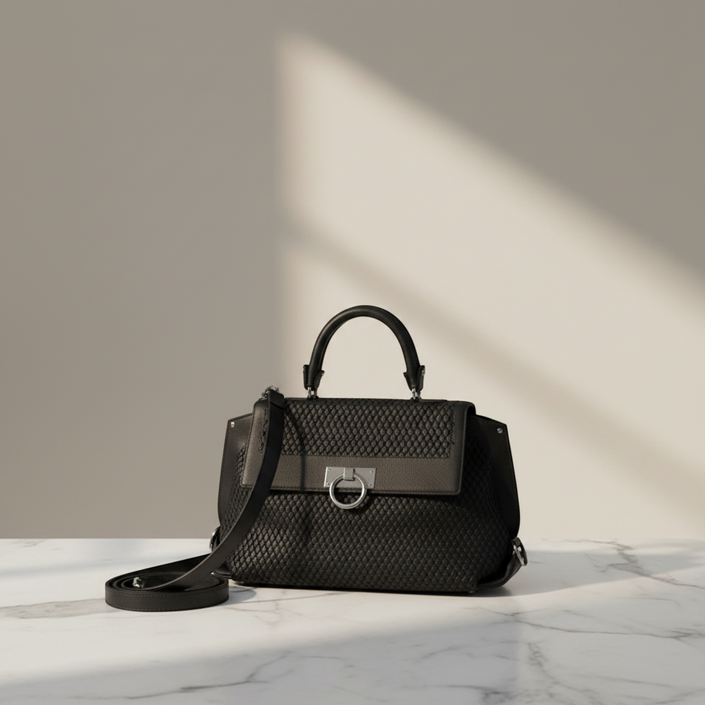 Salvatore Ferragamo Gancini · Punching Leather