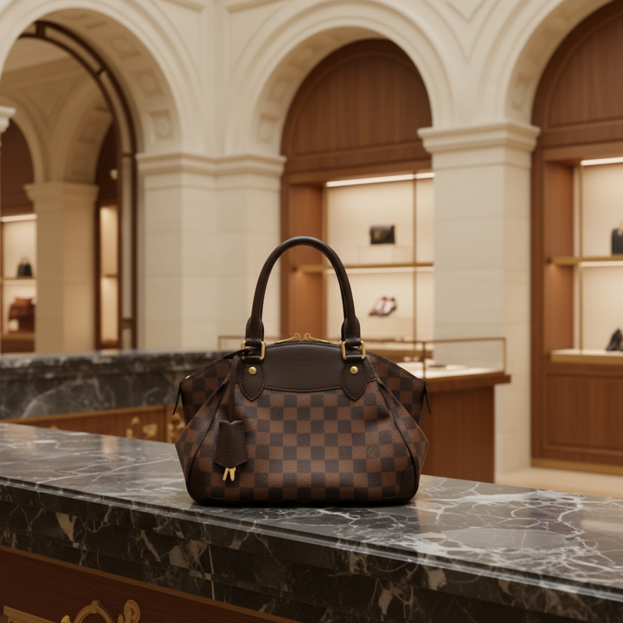Louis Vuitton Verona PM · Damier Ebene