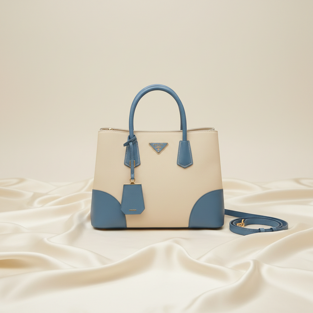 Prada Saffiano Double Bag · Medium