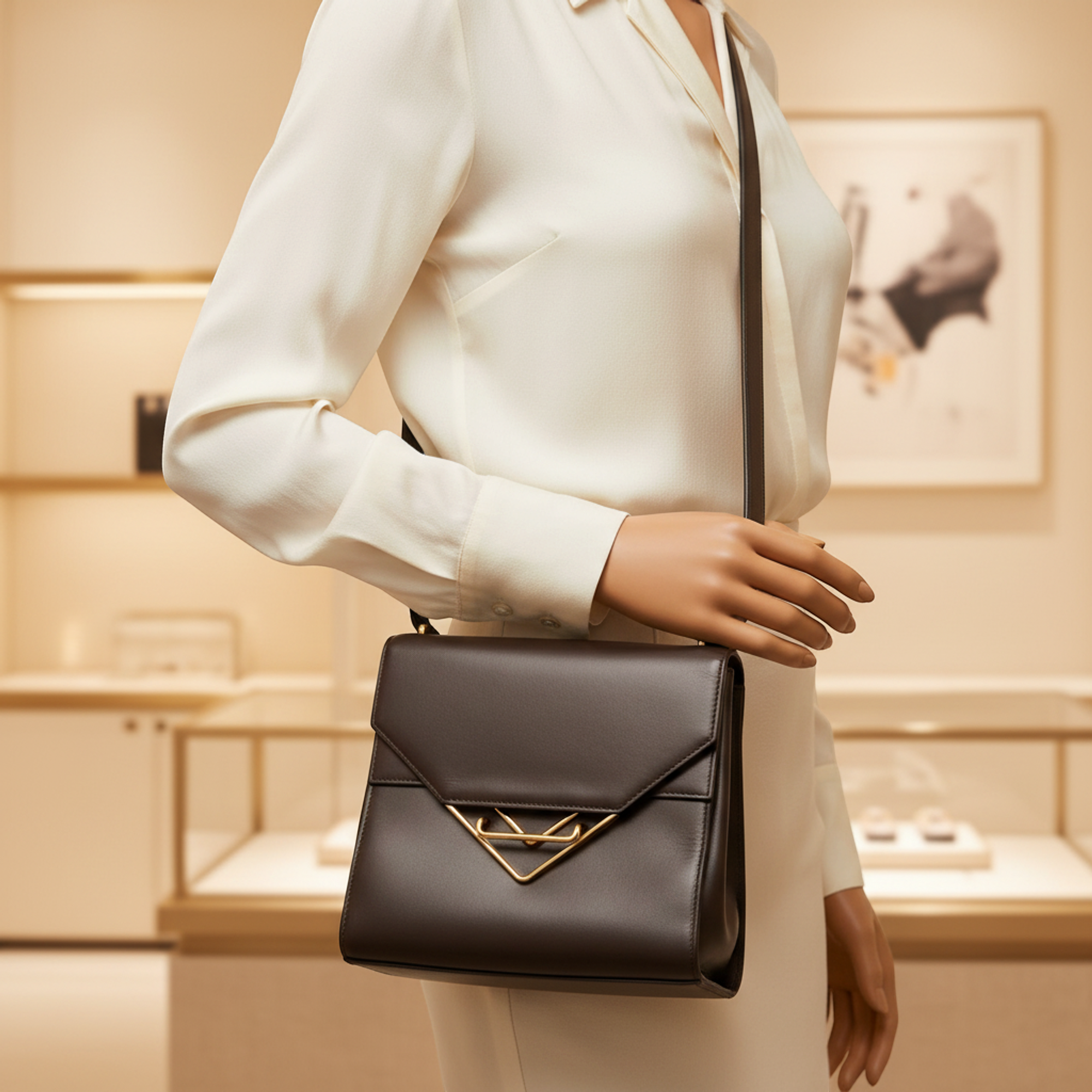 Bottega Veneta The Clip · Leather