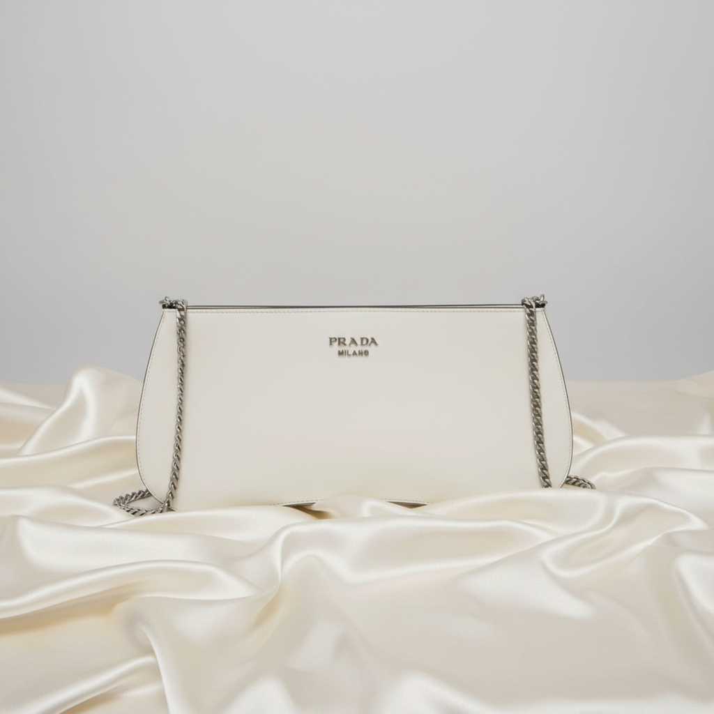 Prada Sydney · Leather Clutch