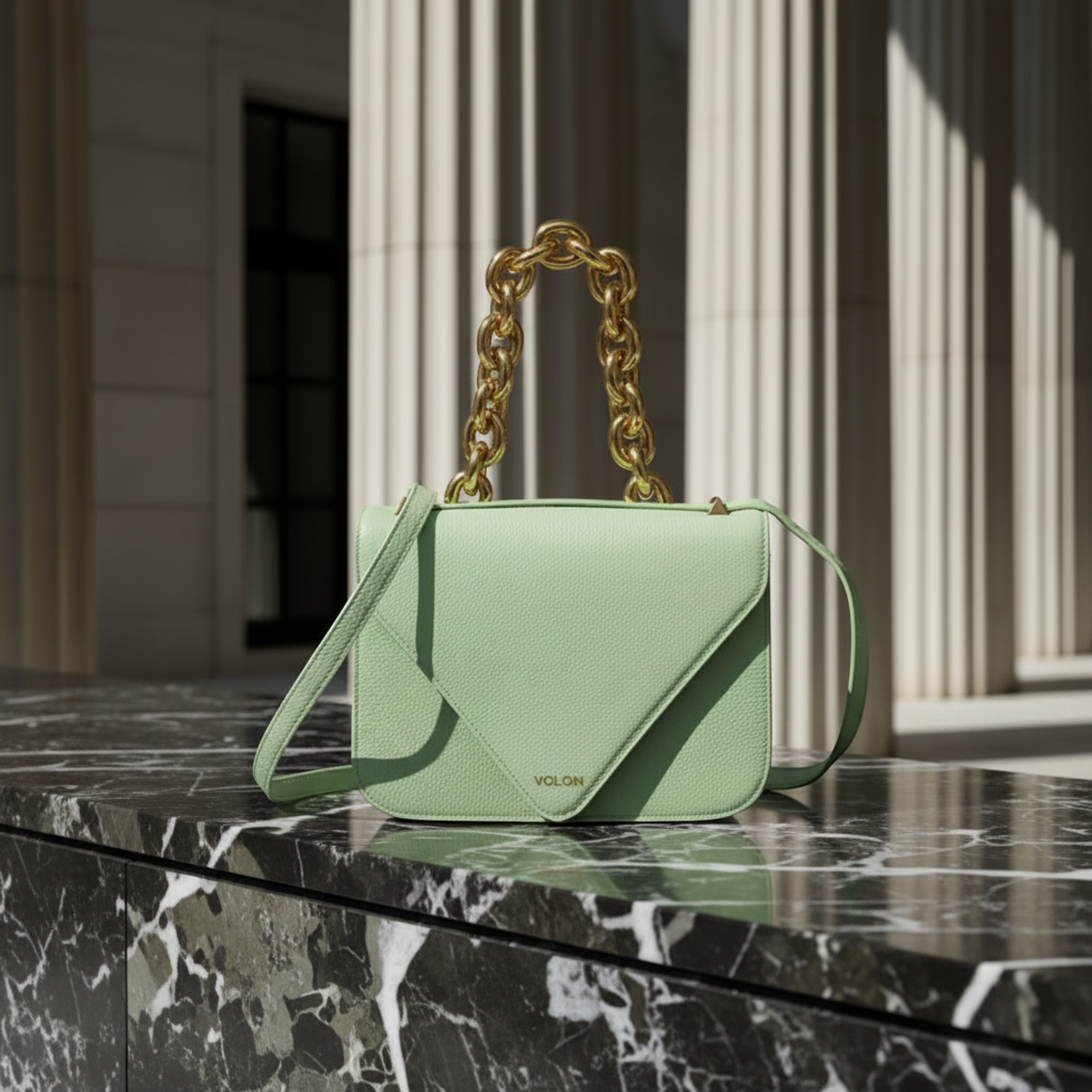 Bottega Veneta Mount · Chain Shoulder · Leather