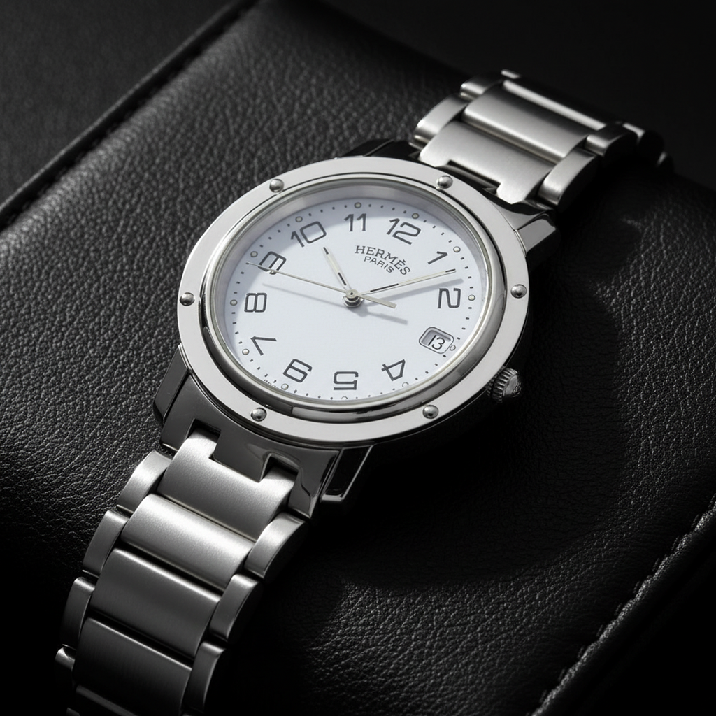 Hermès Clipper · Steel · Quartz