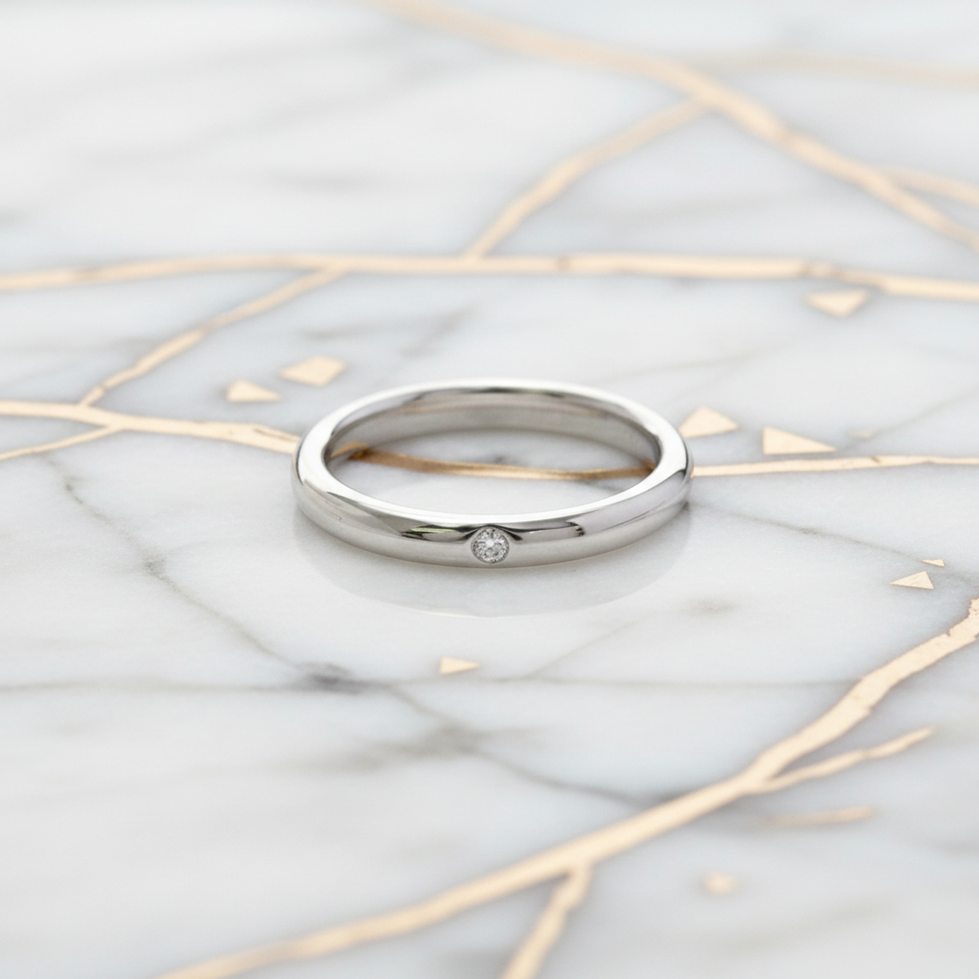 Tiffany Stacking Band · Diamond · Platinum