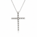 Star Jewelry Diamond Cross · 18K White Gold