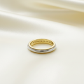 Tiffany Milgrain · Platinum & 18K Yellow Gold