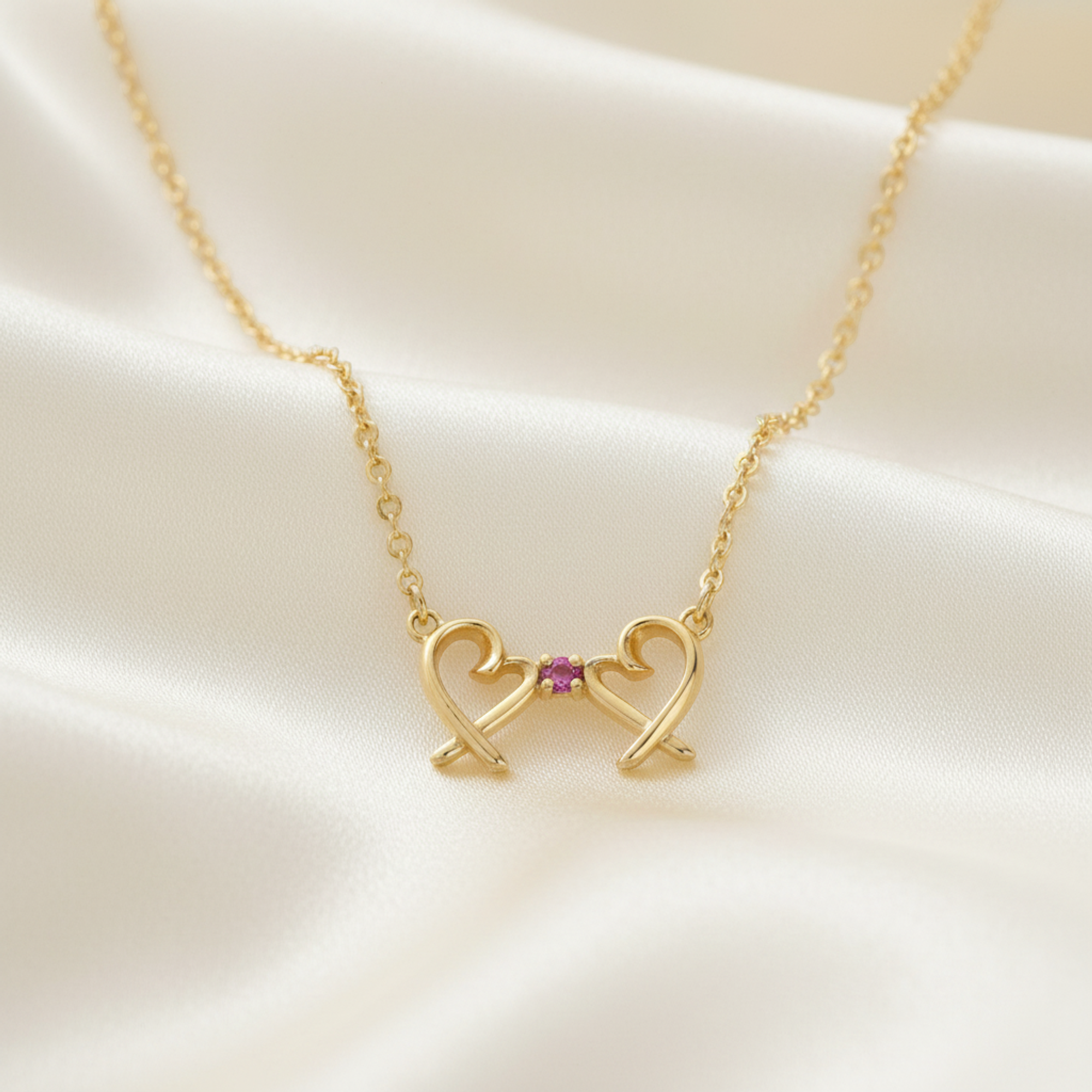Tiffany Double Loving Heart · Sapphire