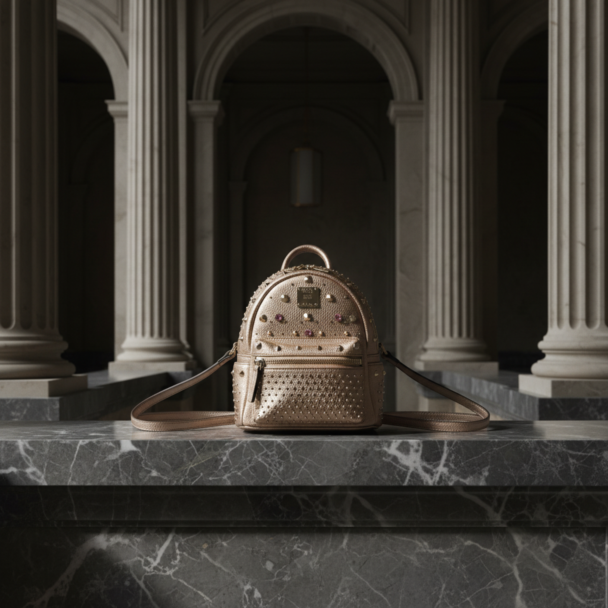MCM Bebe Boo · Rose Gold Leather