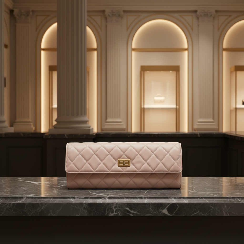 Chanel Matelassé · Jewelry Case · Lambskin