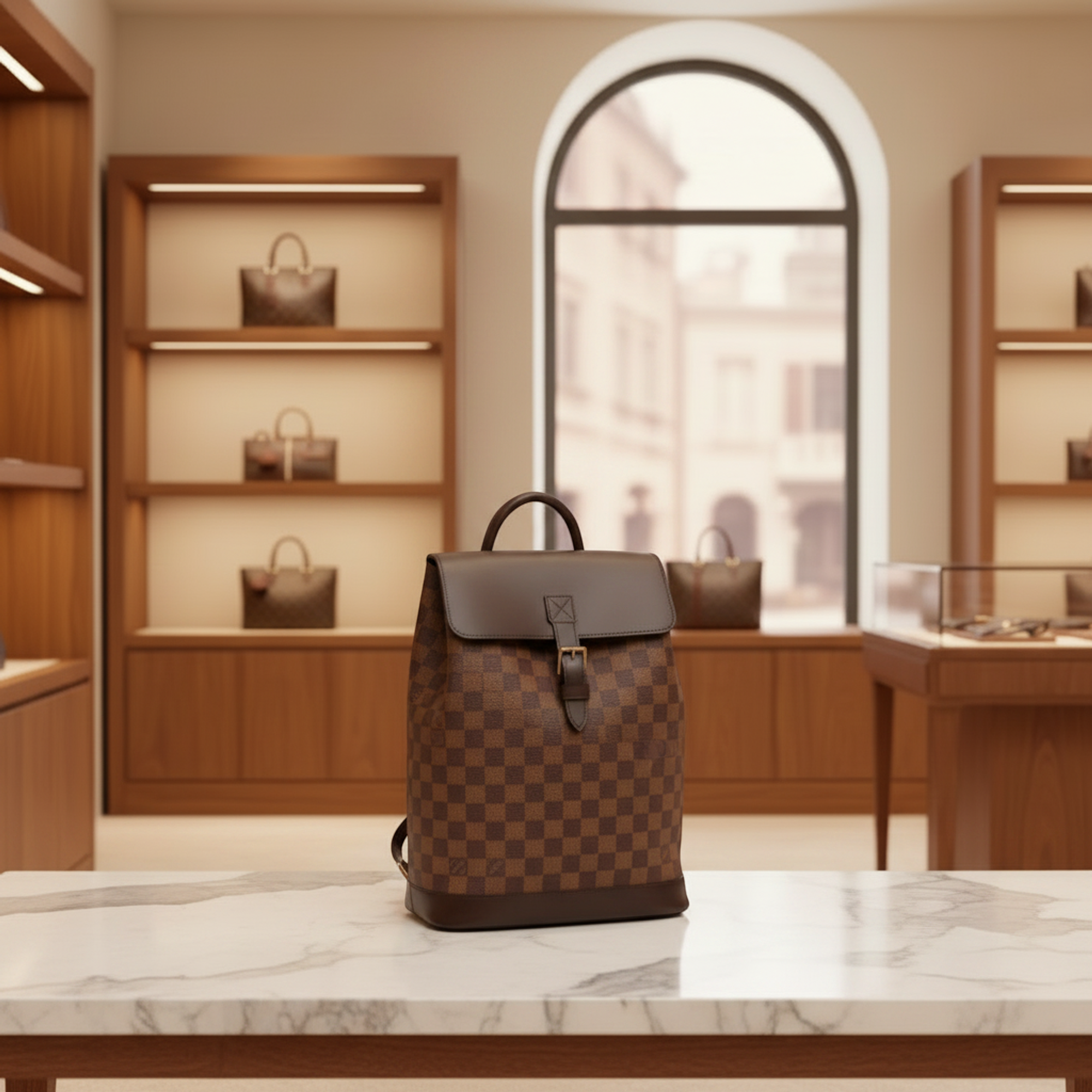 Louis Vuitton Damier Soho · Backpack