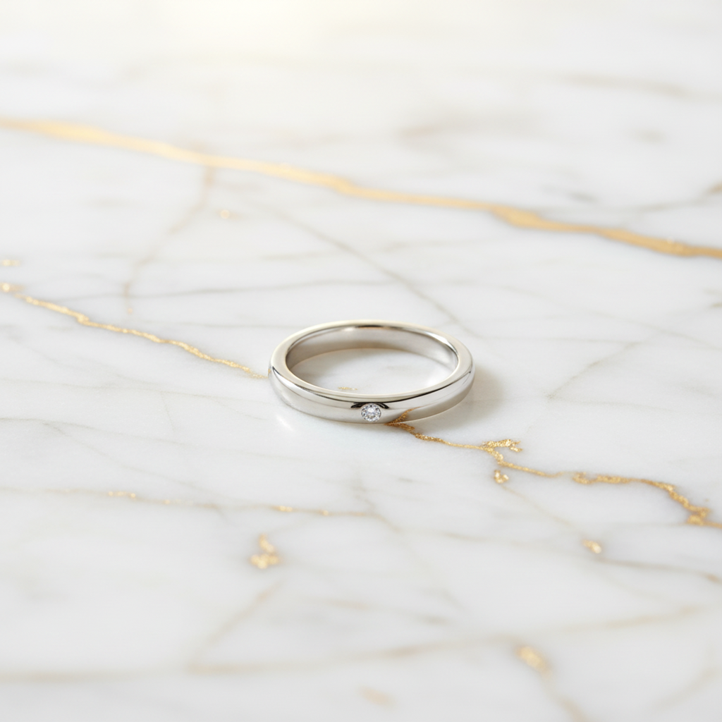 Tiffany Stacking Band · Platinum · Diamond