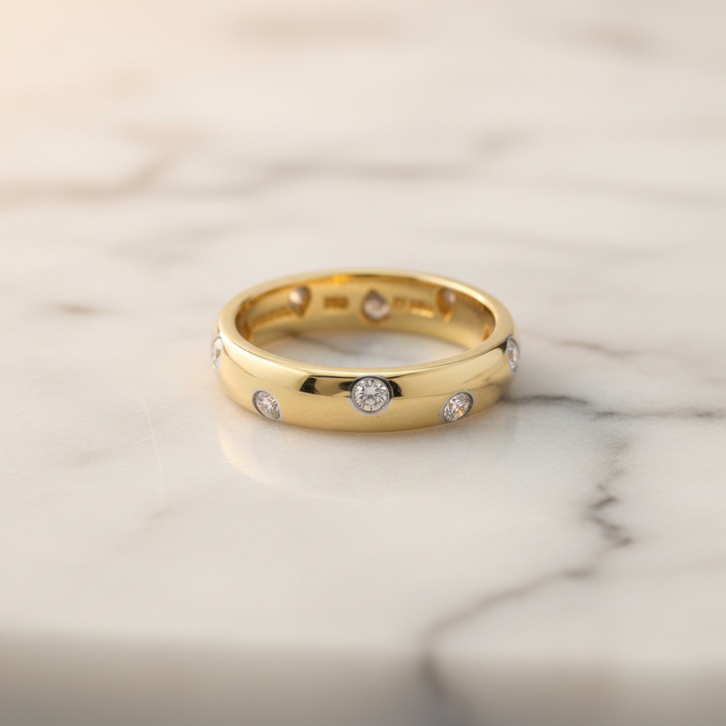 Tiffany Dots · 18K Yellow Gold · Platinum