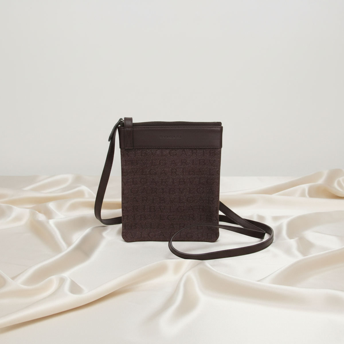 Bvlgari Logomania · Crossbody Pouch · Denim