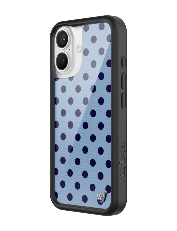 Polka Dot | Blue and Navy Blue iPhone Case