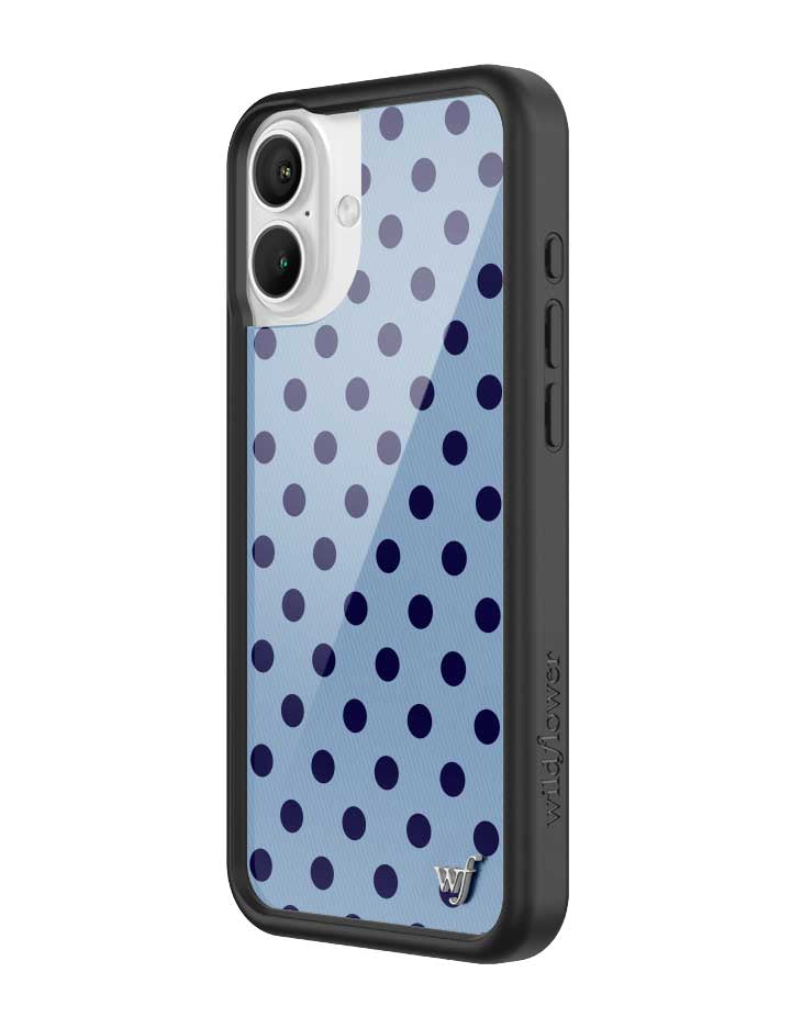 Polka Dot | Blue and Navy Blue iPhone Case