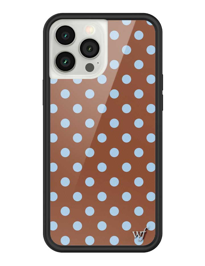 Polka Dot | Brown and Blue iPhone Case