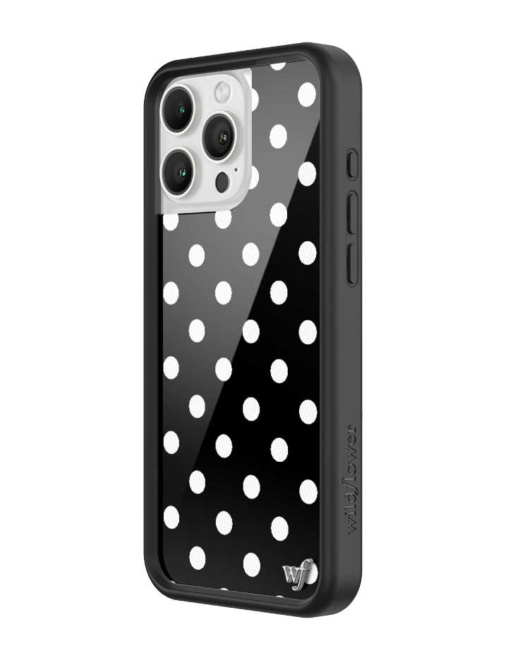 Polka Dot | Black and White iPhone Case