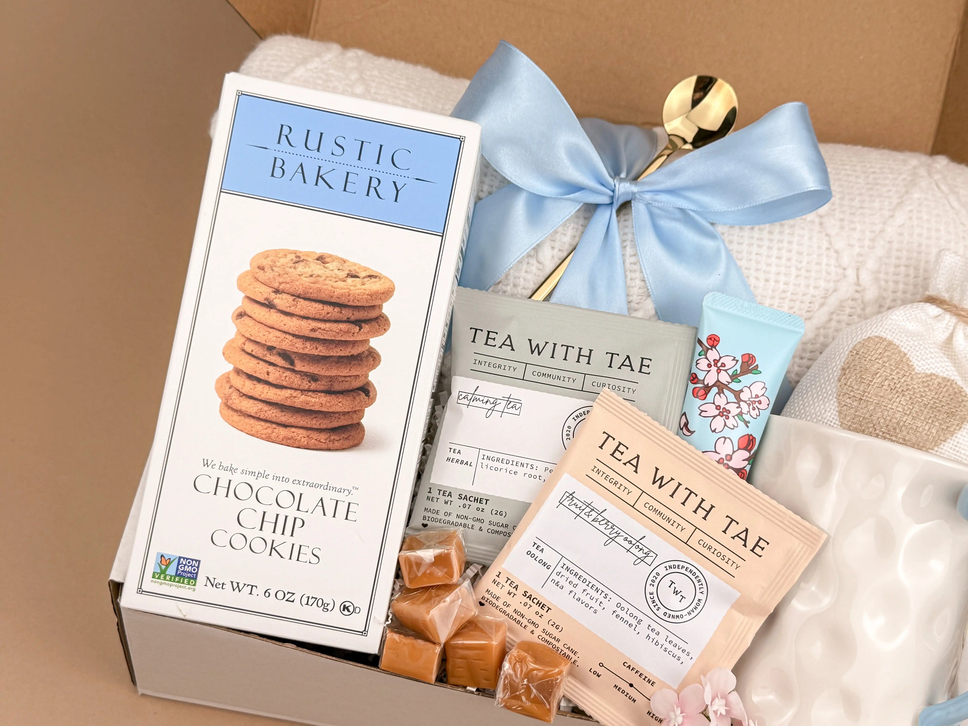 Care Packages for Her – Luxury Blanket, Mug & Tea Set