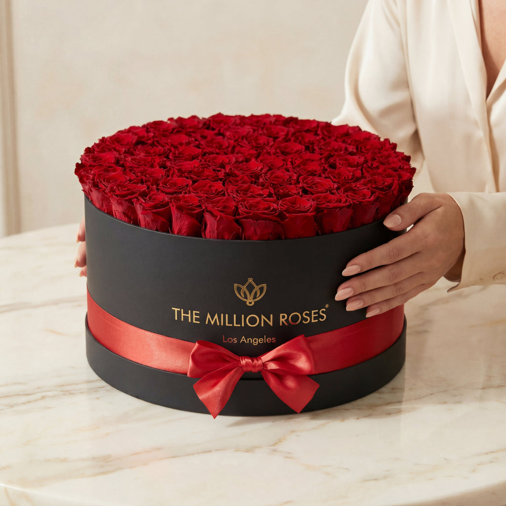 Deluxe Black Box | Red Roses