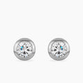 Kerry 2ct CZ White Gold Rhodium Stud Earrings