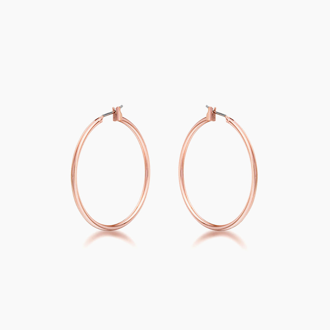 37mm  Elegant Rosegold Hoop Earrings