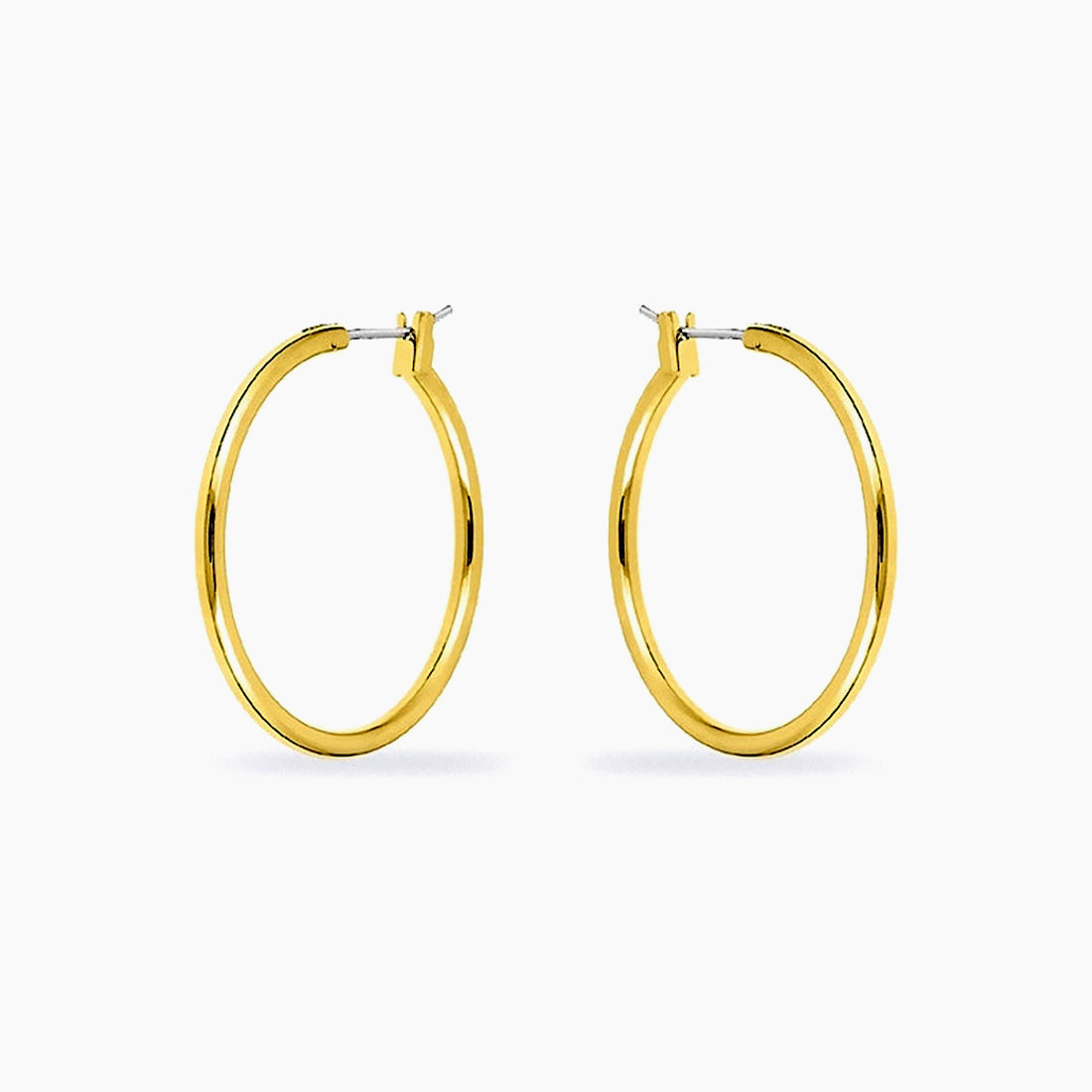 Yasmin 14k Gold Medium Hoop Earrings