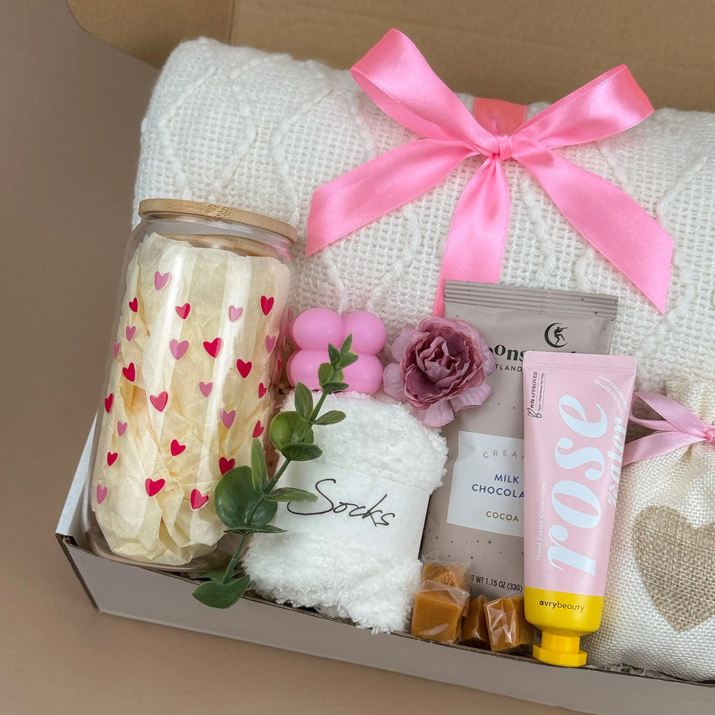Plush Throw Blanket Gift Box