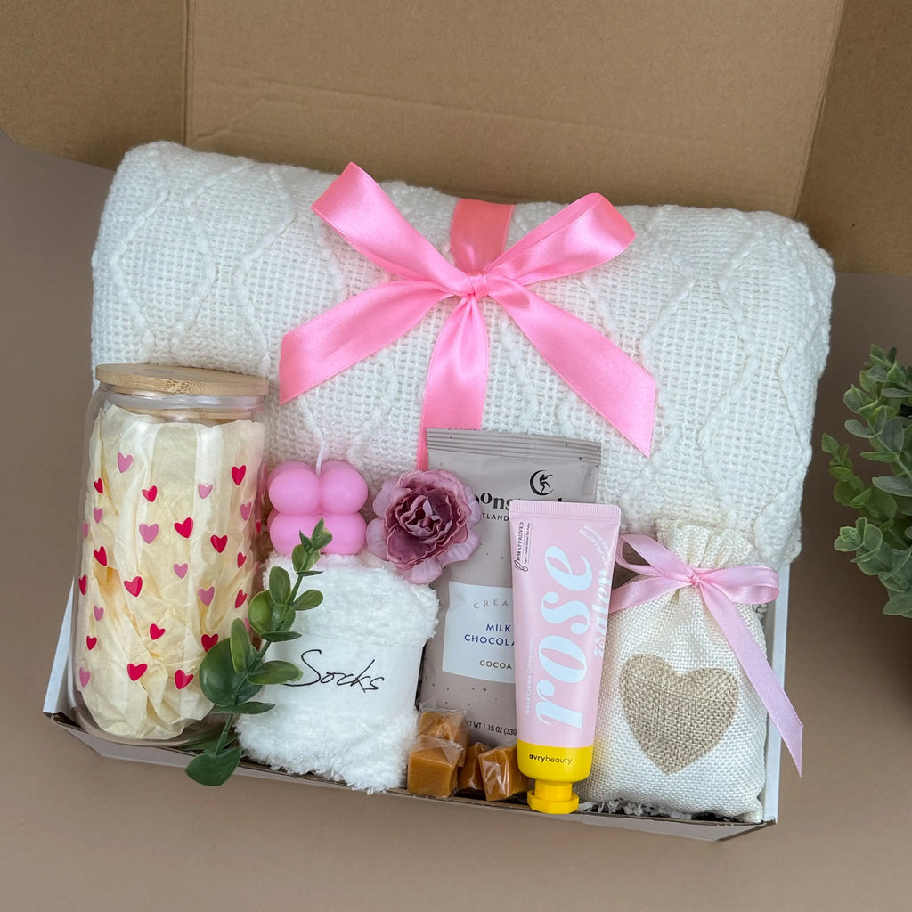 Plush Throw Blanket Gift Box