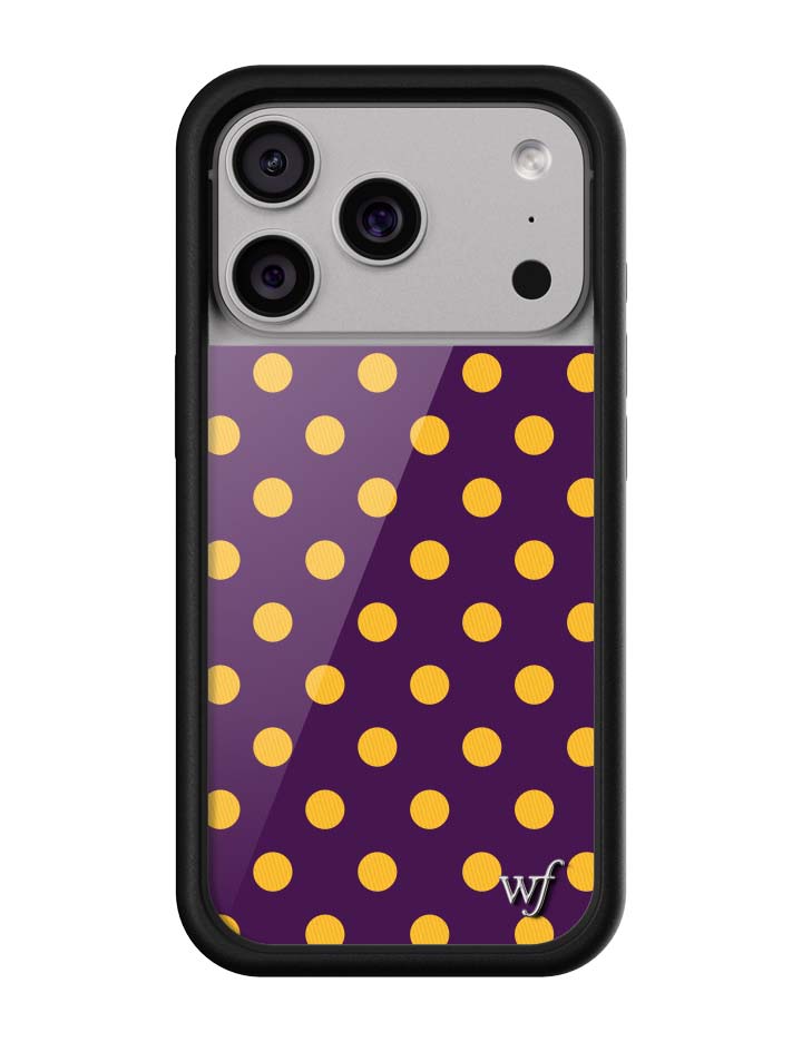 Polka Dot | Purple and Yellow iPhone Case