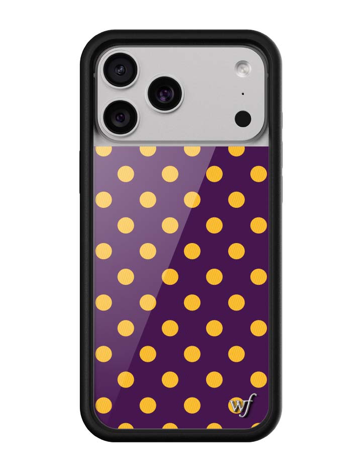 Polka Dot | Purple and Yellow iPhone Case