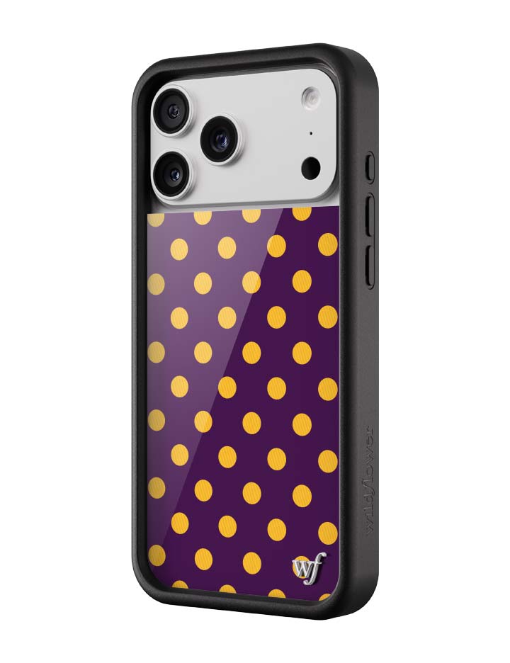 Polka Dot | Purple and Yellow iPhone Case