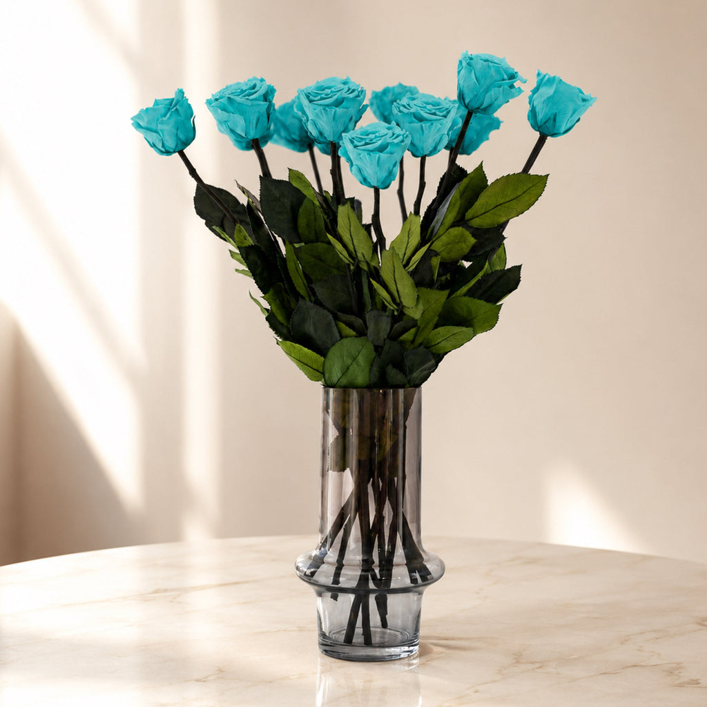 Long Stem Roses | Turquoise Roses