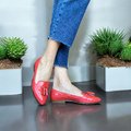 MIU MIU Orange Patent Leather Tasseled Almond Toe Loafers, Size 36.5