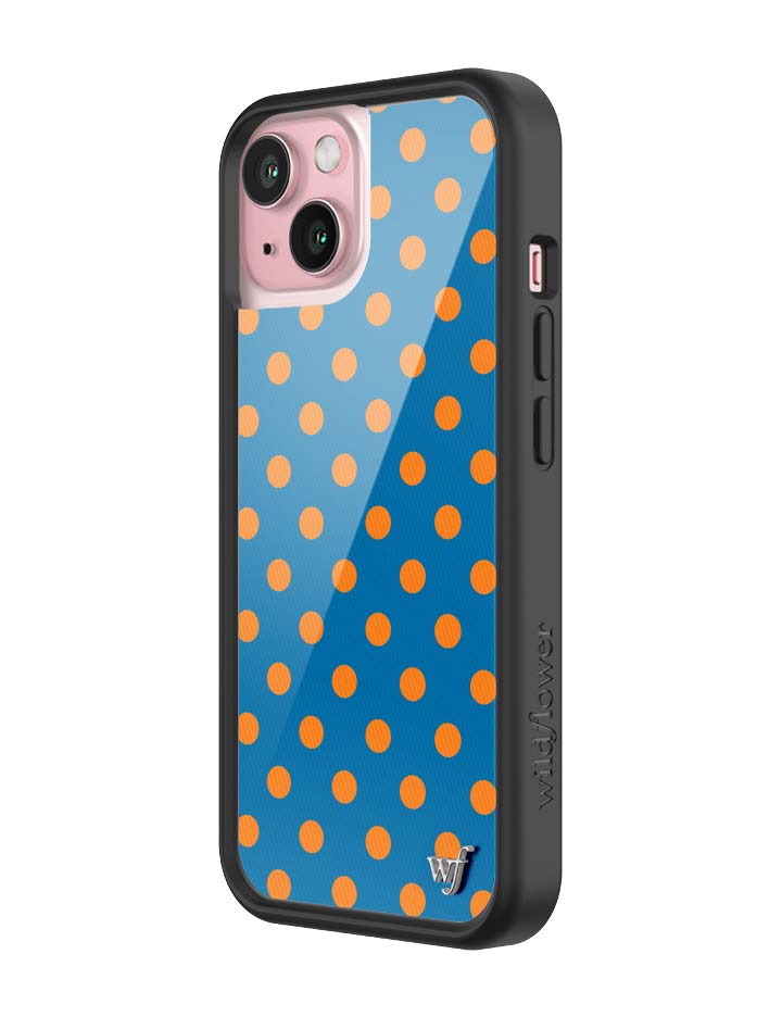 Polka Dot | Blue and Orange iPhone Case