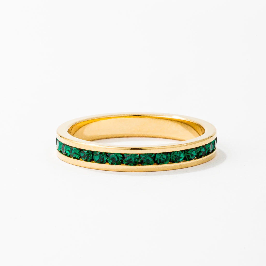 Tessa Emerald Crystal Eternity Band