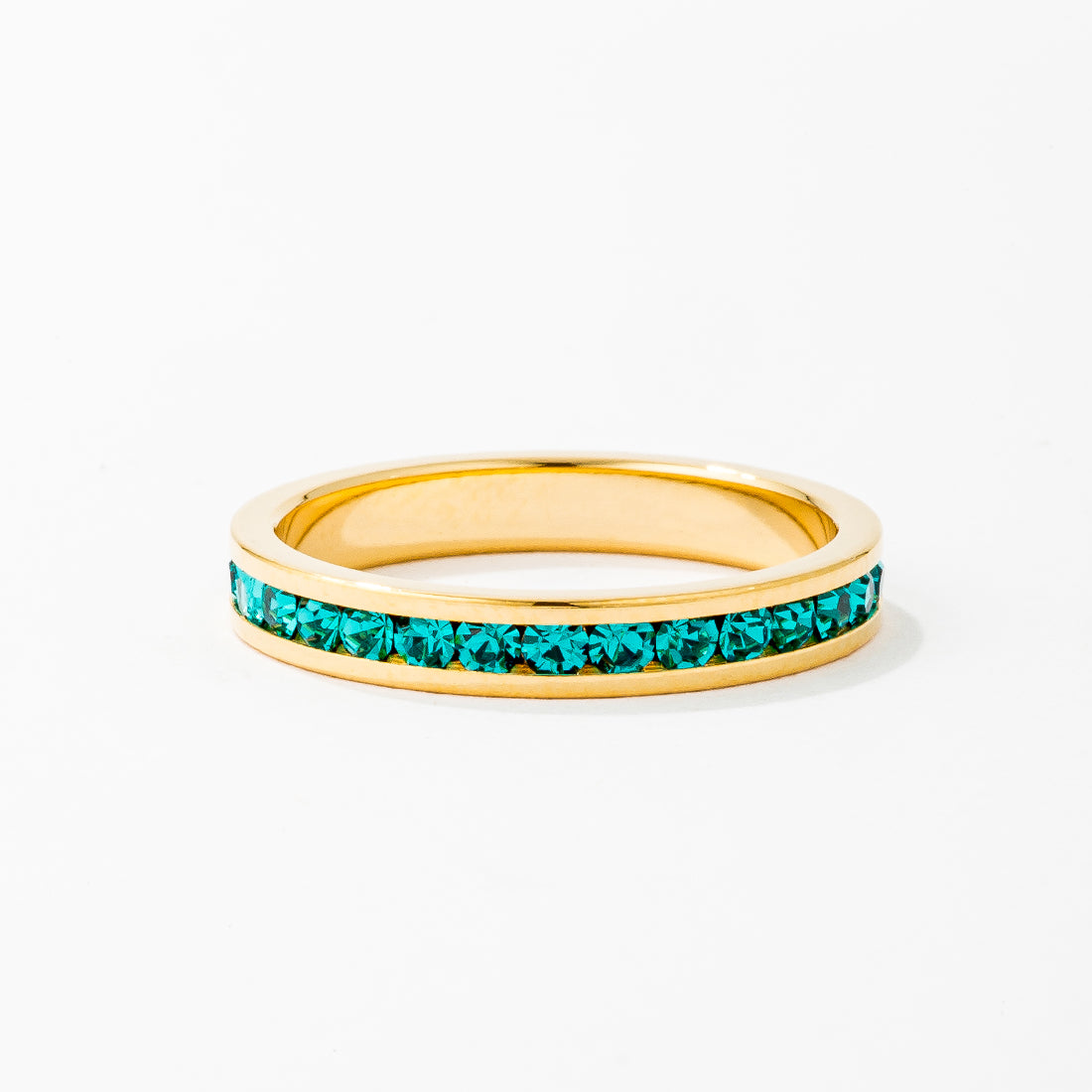 Tessa Turquoise Crystal Eternity Band