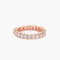 Caroline 4.1ct CZ Rose Gold Plated Classic Eternity Band